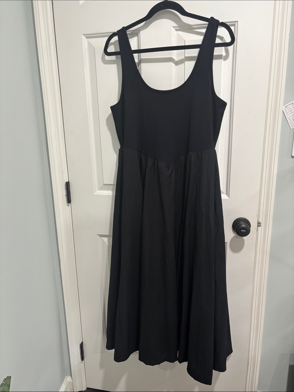 American Eagle Outfitters Black Sleeveless Midi Dress